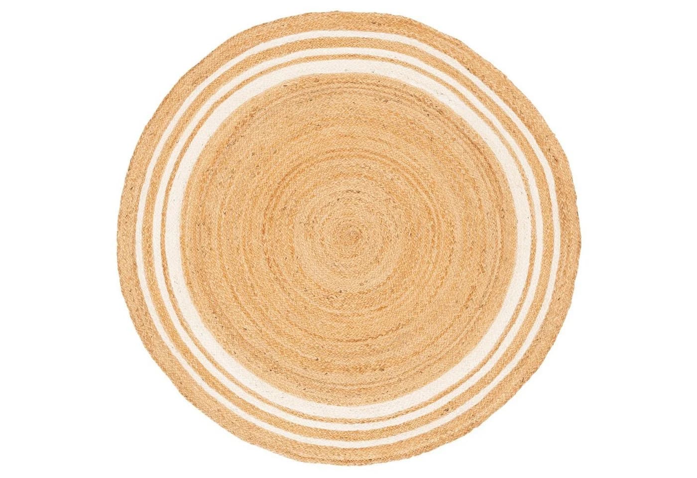 Pergamon Sisalteppich Naturfaser Jute Salsa Streifen Rund