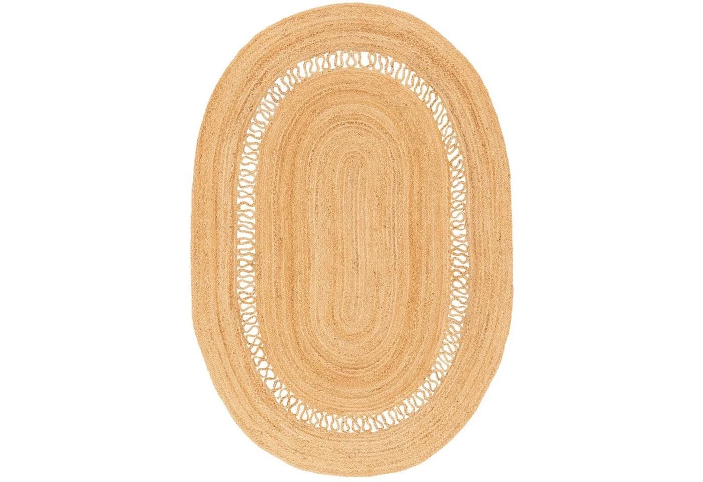 Pergamon Sisalteppich Jute Salsa Modern Beige Oval