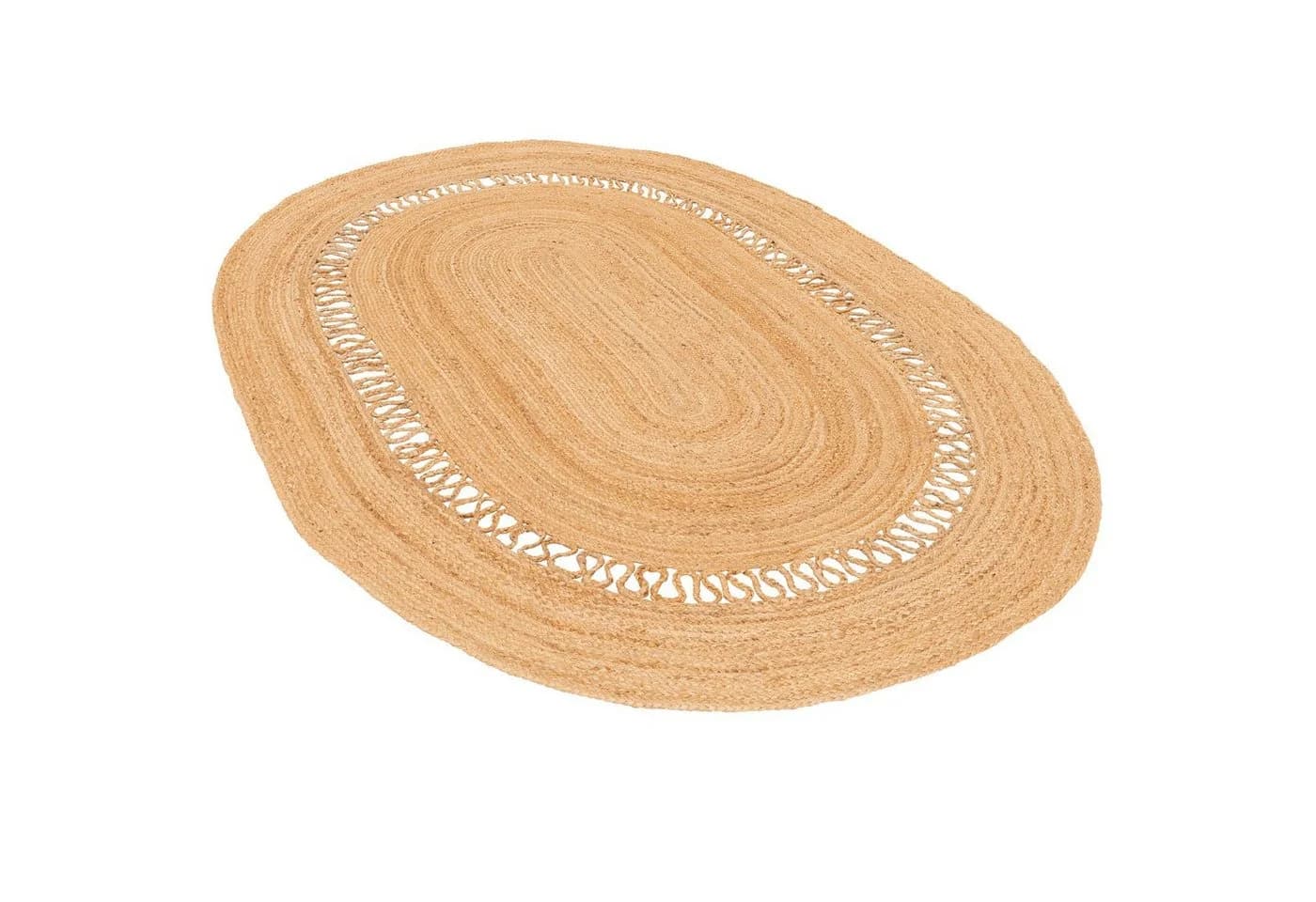 Pergamon Sisalteppich Jute Salsa Modern Beige Oval - Bild 5