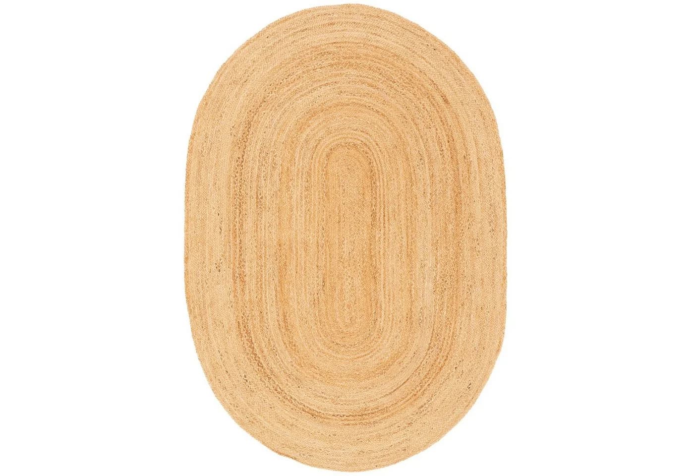 Pergamon Sisalteppich Jute Salsa Natur Uni Oval