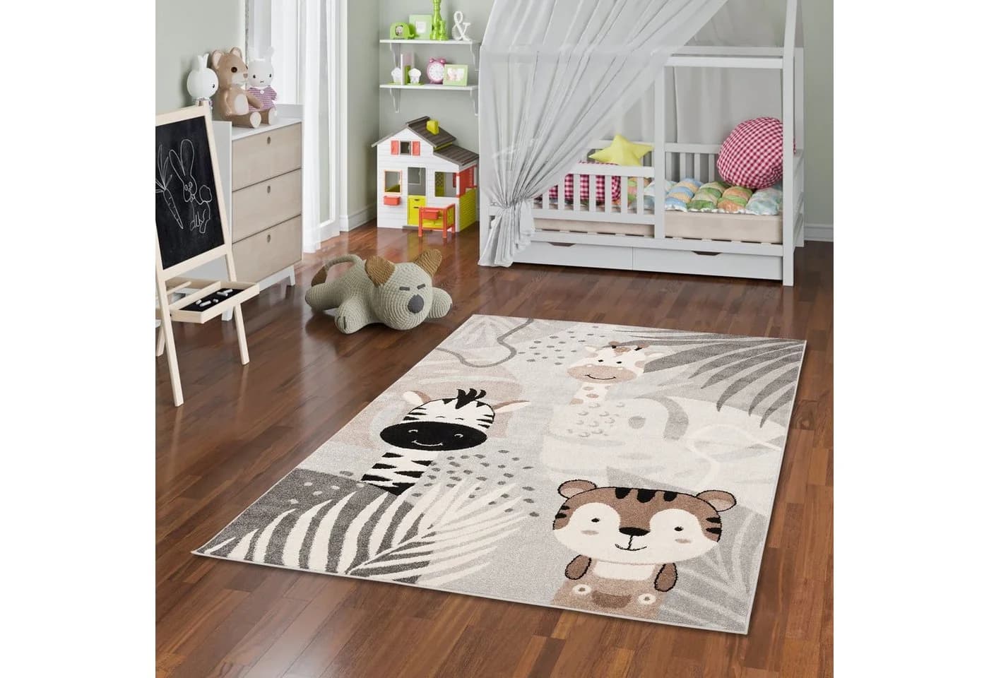Pergamon Kinderteppich Softstar Kids Safari Friends Rechteckig 11 mm - Bild 2