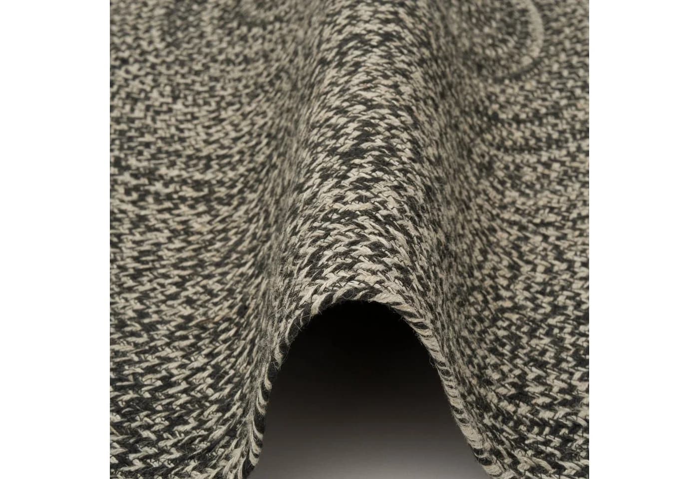 Pergamon Jute-Teppich Kaya Rund Grau Handgefertigt - Bild 3