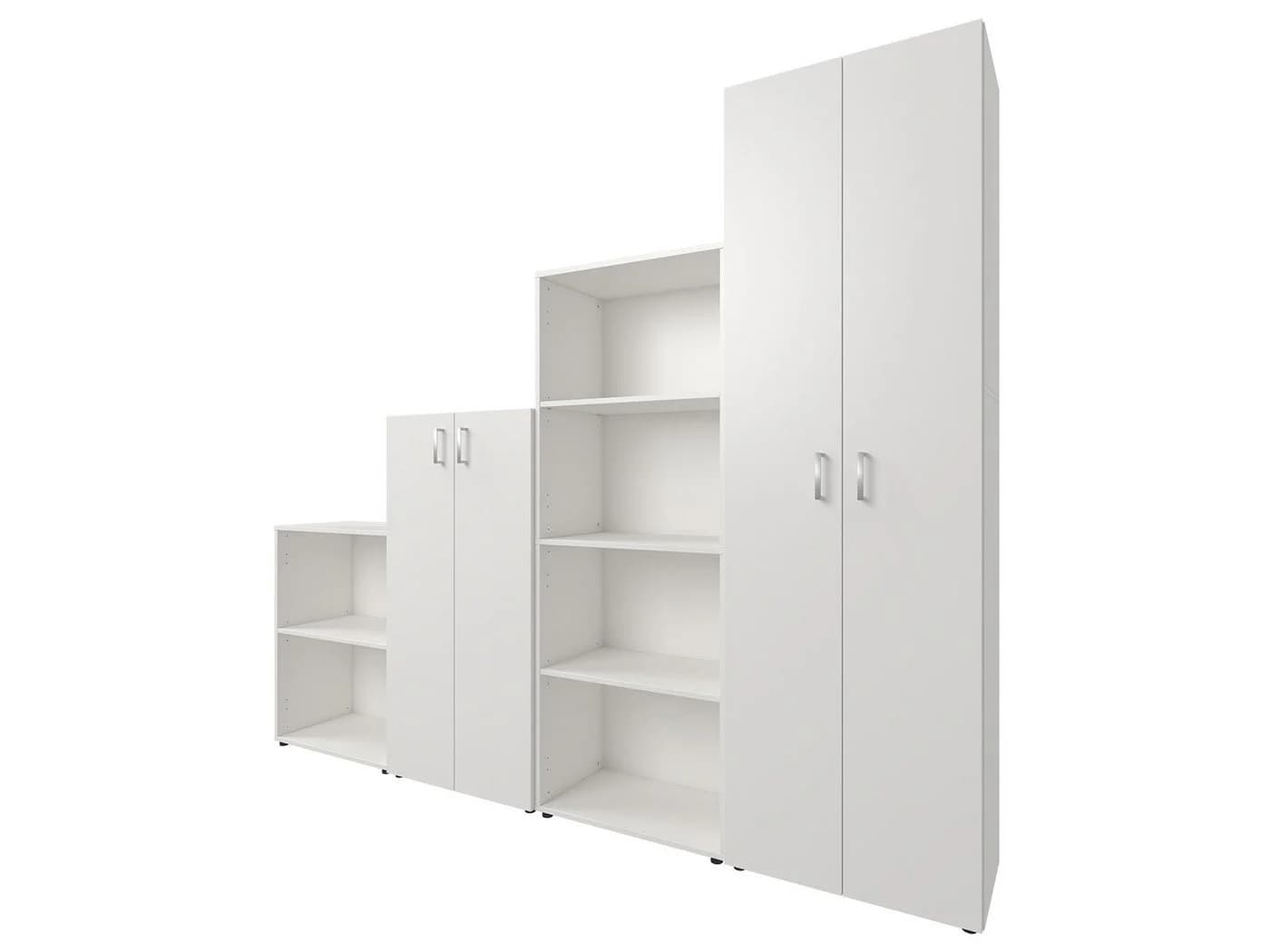 möbelando Büro-Set Trio 2345 Weiß 4-teilig - Bild 2
