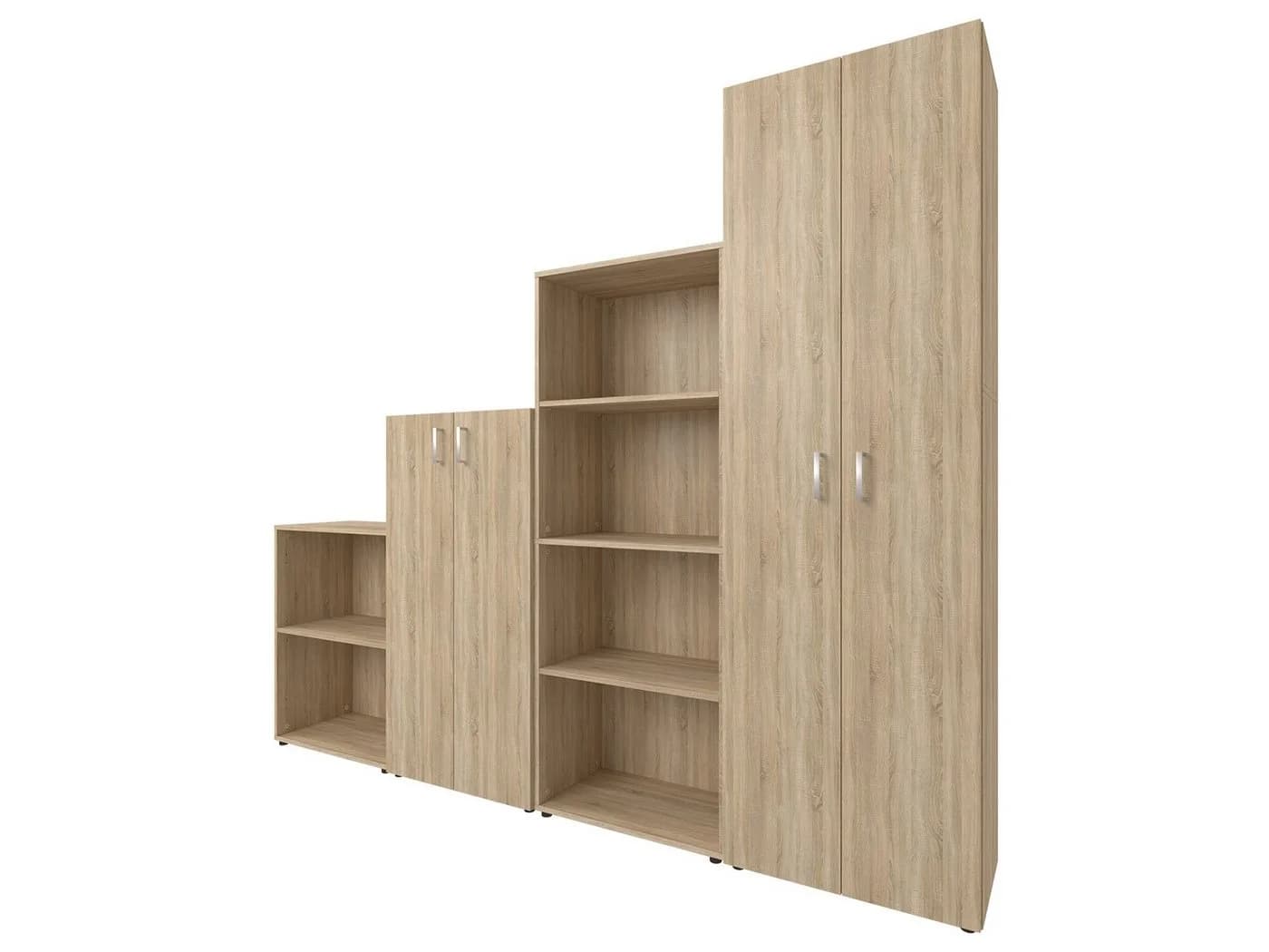 möbelando Büro-Set Trio 2345 4-tlg. Braun Modern - Bild 2