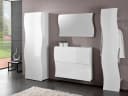 möbelando Schuhschrank Onda Weiß-Hochglanz Modern Bild 3