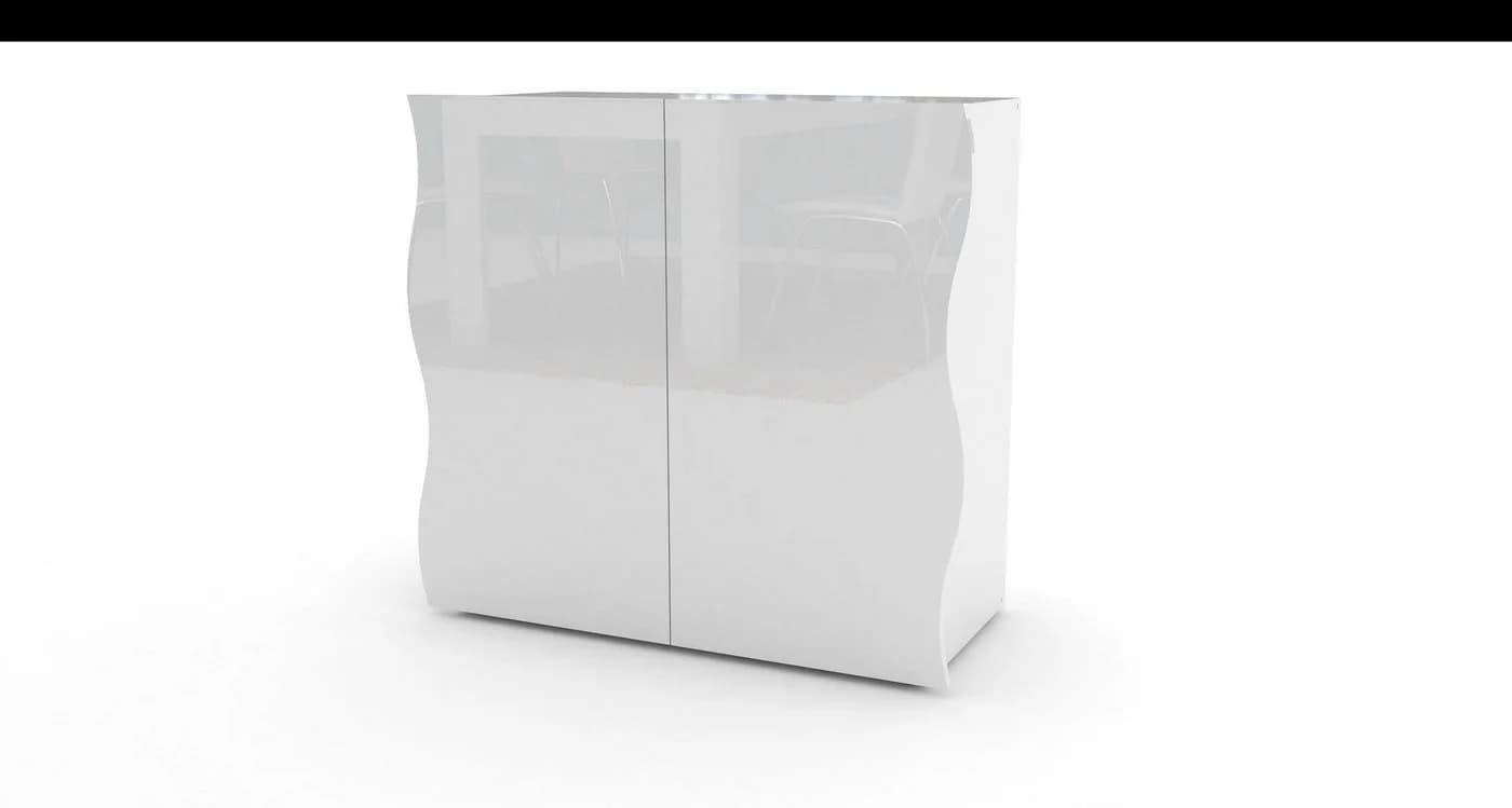 möbelando Kommode Onda Weiß Hochglanz Modern - Bild 2