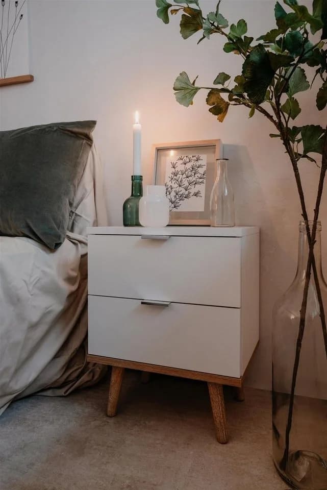 freiraum Nachtkonsole Göteborg Weiß - Bild 2