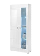 PREISBRECHER Vitrine Ella Weiß Hochglanz Bild 1