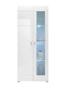 PREISBRECHER Vitrine Ella Weiß Hochglanz Bild 3
