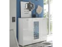 PREISBRECHER Highboard Ella Weiß Hochglanz Bild 2