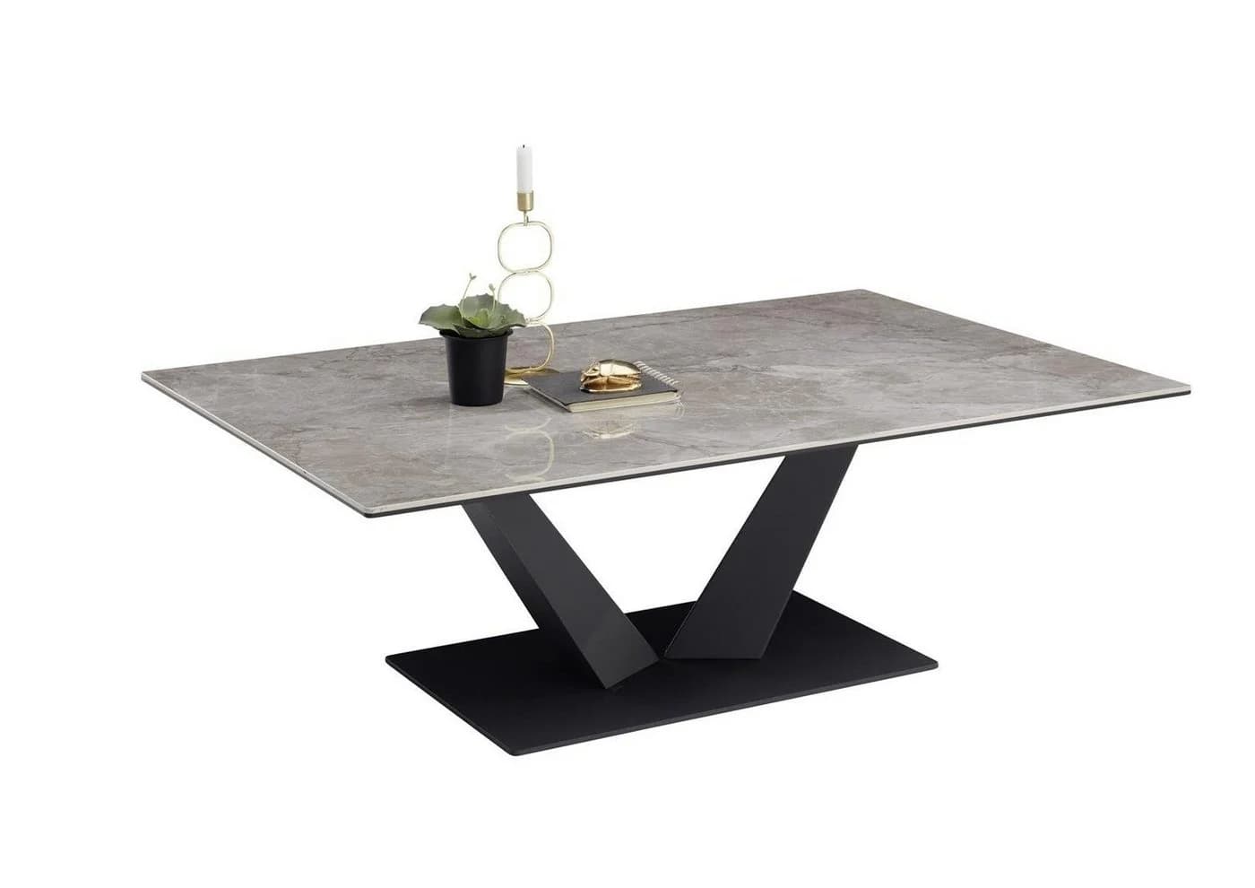 möbelando Couchtisch Gaya 110x40x70 cm Holzwerkstoff Keramik - Bild 2