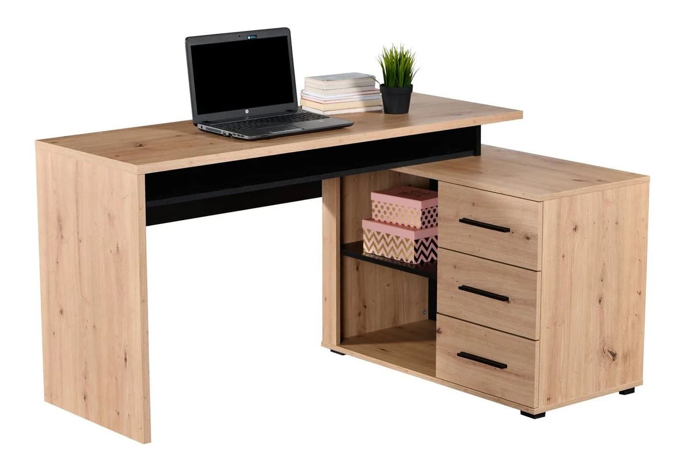 PREISBRECHER Schreibtisch Paracin Industrial Style mit Stauraum