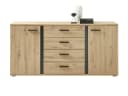 PREISBRECHER Sideboard Kendall Braun/Schwarz Modern Rustikal Bild 3