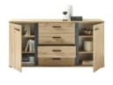 PREISBRECHER Sideboard Kendall Braun/Schwarz Modern Rustikal Bild 4