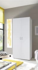 möbelando Kleiderschrank Hamina Weiß Bild 1