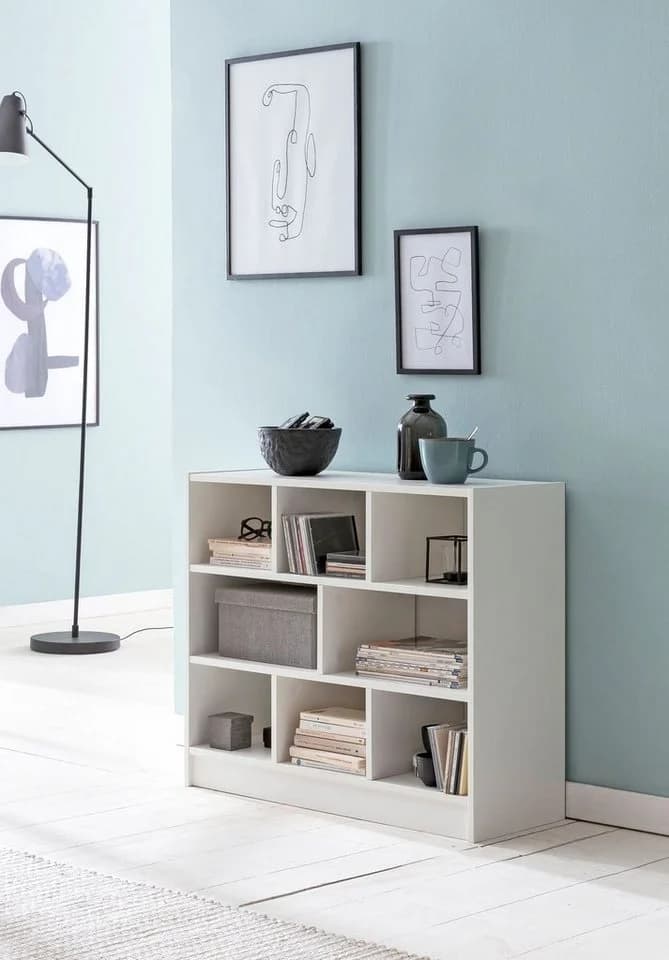möbelando Bücherregal WL5.819 Weiß