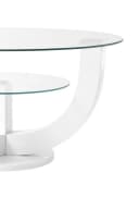 möbelando Couchtisch Denver Glas Weiß Bild 1