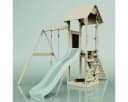 OutdoorToys Spielturm Göteborg Grün mit Schaukel & Rutsche Bild 1