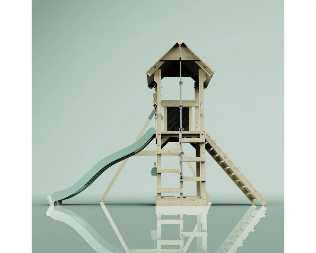 OutdoorToys Spielturm Göteborg Grün mit Schaukel & Rutsche - Bild 4