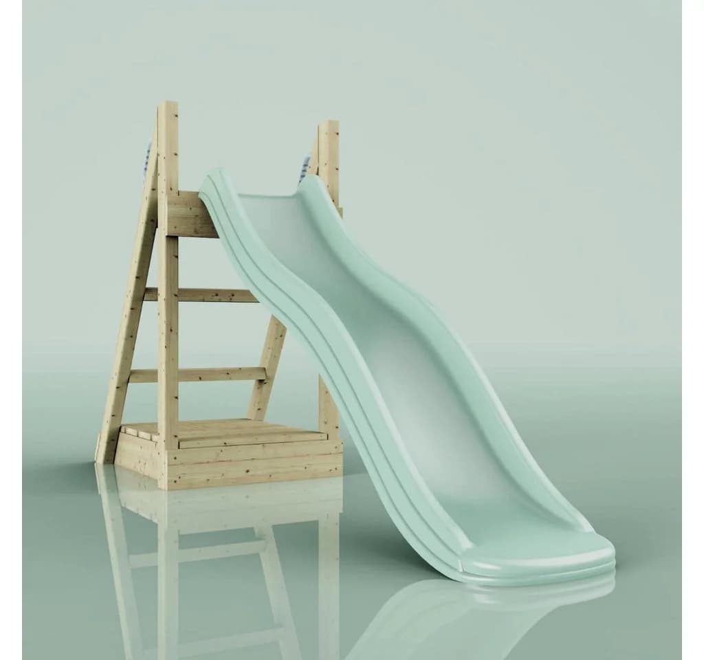 OutdoorToys Rutsche Leopard Grün Holz