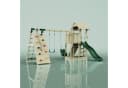 OutdoorToys Spielturm Roskilde Dunkelgrün mit Rutsche & Kletterwand Bild 1