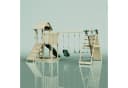 OutdoorToys Spielturm Roskilde Dunkelgrün mit Rutsche & Kletterwand Bild 5