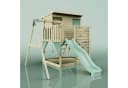 OutdoorToys Spielturm Tjorven Holz Mintgrün mit Schaukel & Rutsche Bild 5