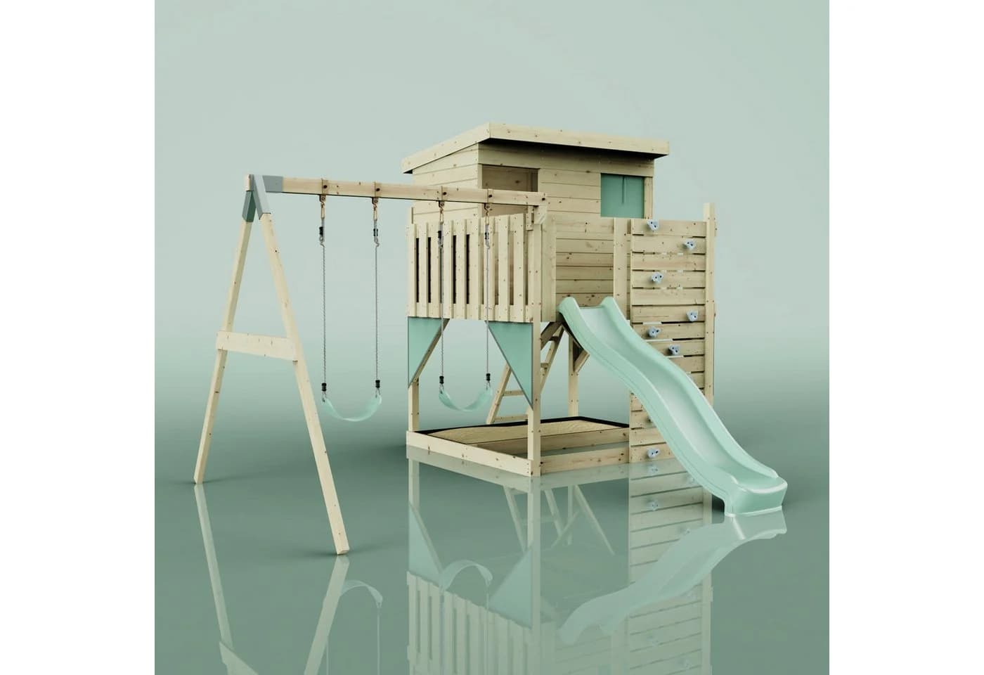 OutdoorToys Spielturm Mintgrün - Bild 5