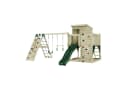 OutdoorToys Spielturm Frida Dunkelgrün mit Trapezstange, Rutsche & Kletterwand Bild 2