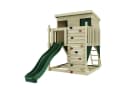 OutdoorToys Stelzenhaus Polarstern, aus Holz in Dunkelgrün mit Rutsche, Kletterwand Bild 2