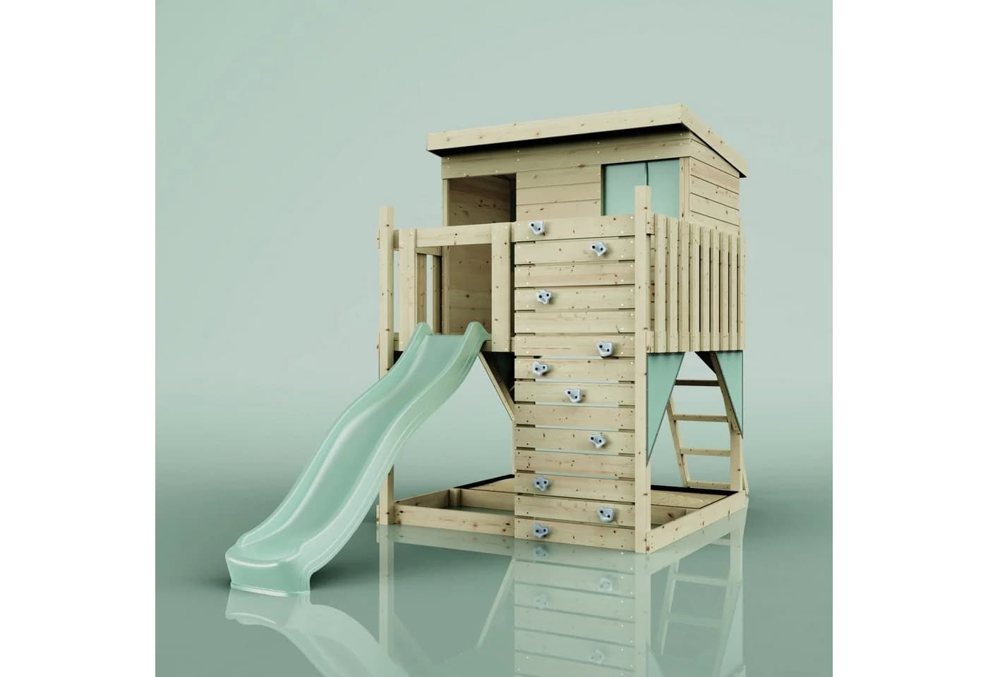 OutdoorToys Spielturm Mintgrün