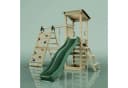 OutdoorToys Spielturm Sevilla Holz Grün mit Schaukel, Rutsche und Kletterwand Bild 1