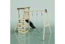 OutdoorToys Spielturm Neapel Holz Doppelschaukel Rutsche Kletterwand Bild 5