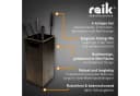 Raik Kaminbesteck Oskar Set 5-teilig Bronze Bild 4