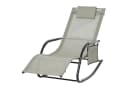 Outsunny Schaukelstuhl Metall atmungsaktives Mesh Bild 1