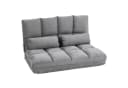 HOMCOM Relaxsessel Grau 2-in-1 mit Rückenlehne und Klappbett Bild 1