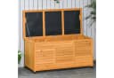 Outsunny Gartenbox Gelb Wetterfest Fichtenholz Aufbewahrungsbox Bild 2