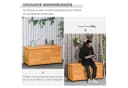 Outsunny Gartenbox Gelb Wetterfest Fichtenholz Aufbewahrungsbox Bild 5