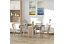 HOMCOM Klapptisch mit Stauraum und 4 Regalen Bild 1