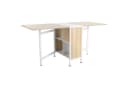 HOMCOM Klapptisch mit Stauraum und 4 Regalen Bild 2