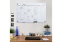 Vinsetto Memoboard Glas Weiß mit Stifthalter und Zubehör Bild 2