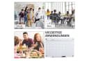 Vinsetto Memoboard Glas Weiß mit Stifthalter und Zubehör Bild 5