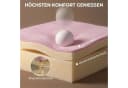 HOMCOM 2-Sitzer Sofa Loveseat Rosa Skandi Design Bild 5