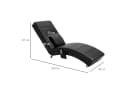 HOMCOM Massagesessel Relaxliege Schwarz mit Massagefunktion Bild 3