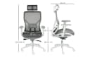 Vinsetto Schreibtischstuhl Bürostuhl Ergonomisch Geformt High-End Gaslift Bild 3
