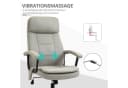 Vinsetto Schreibtischstuhl Beige mit Massagefunktion und USB-Anschluss Bild 5