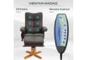 HOMCOM Massagesessel Fernsehsessel mit Fußhocker, Kunstleder, Braun Bild 4
