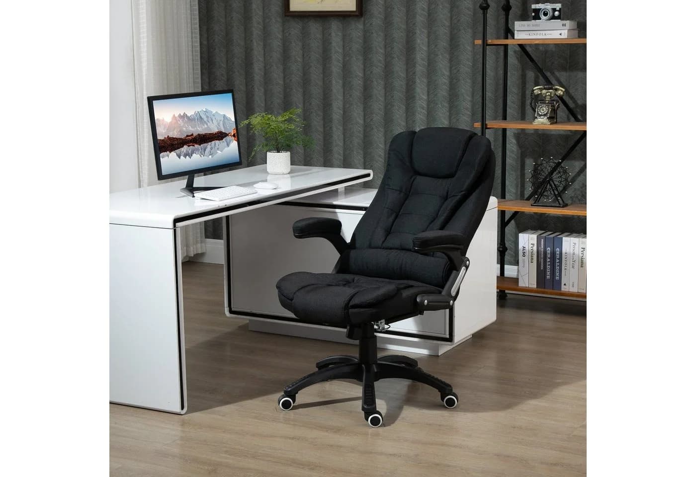 Vinsetto Bürostuhl Ergonomisch Schwarz Atmungsaktiv - Bild 3