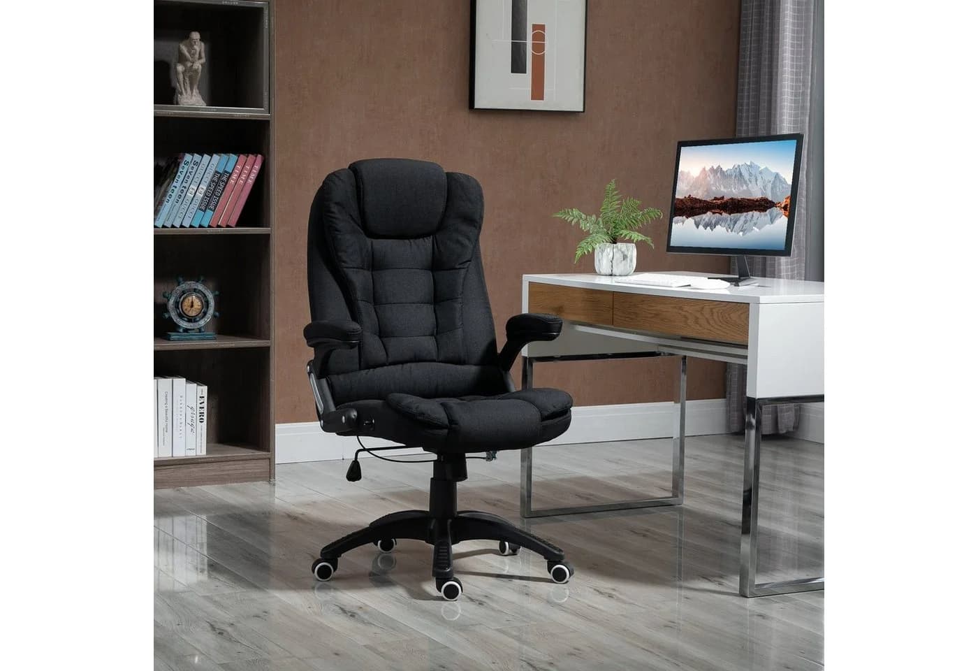 Vinsetto Bürostuhl Ergonomisch Schwarz Atmungsaktiv - Bild 4