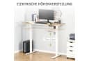 Vinsetto Elektrischer Schreibtisch Höhenverstellbar 140x70 cm Natur/Weiß Bild 4